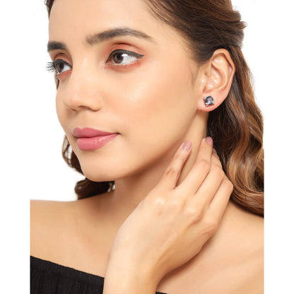 4.20cttw Royal Blue Mystic Quartz .925 Sterling Silver Earrings  DestGlow