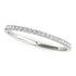 14k White Gold Pave Set Round Diamond Wedding Ring (1/8 cttw) by Bids.com