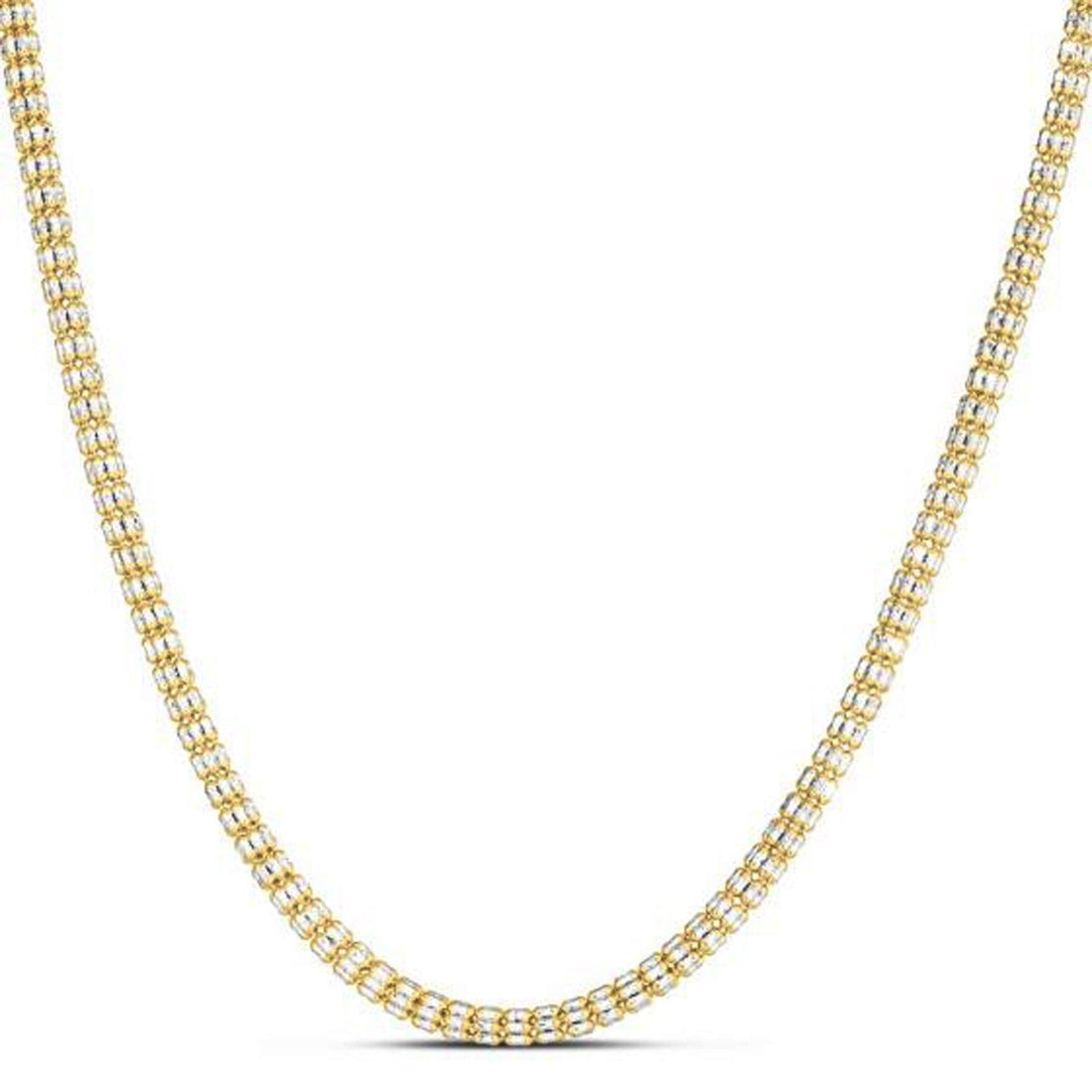 Ice Barrel Chain in 14k Yellow Gold (3.23 mm) by Bids.com
