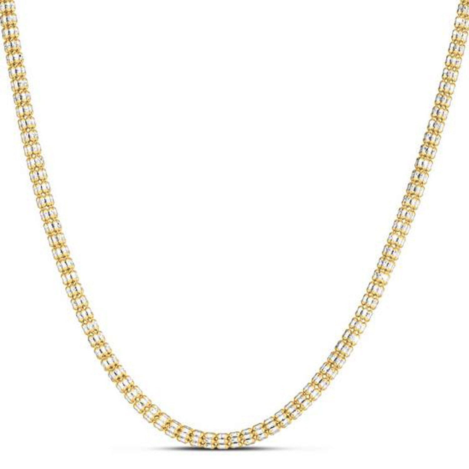 Ice Barrel Chain in 14k Yellow Gold (3.23 mm) by Bids.com
