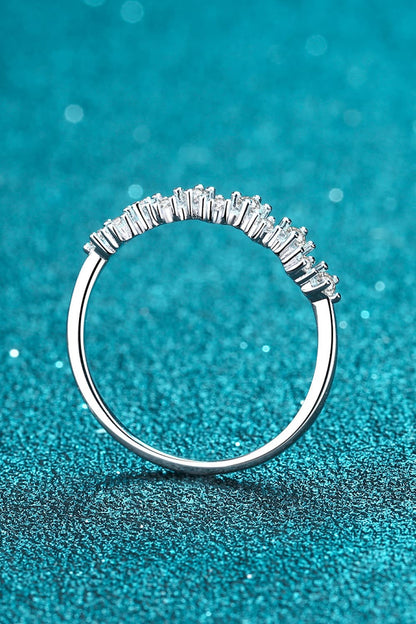 Sparkala™ Rhodium-Plated Half-Eternity Ring by Sparkala