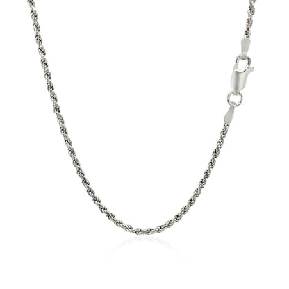 Sterling Silver 1.8mm Diamond Cut Rope Style Chain by Bids.com