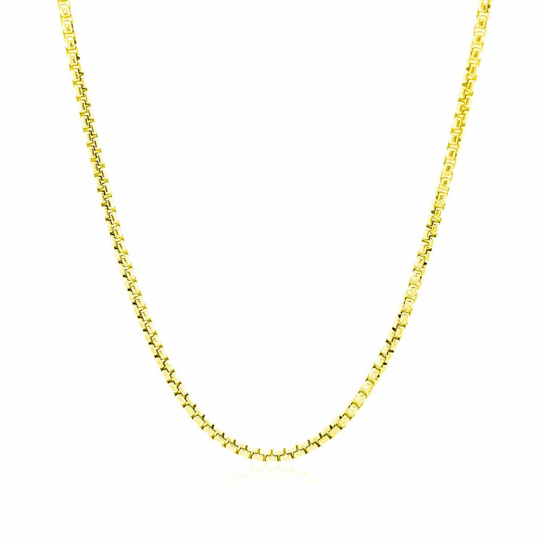 14k Yellow Gold Round Box Chain 1.7mm by Bids.com
