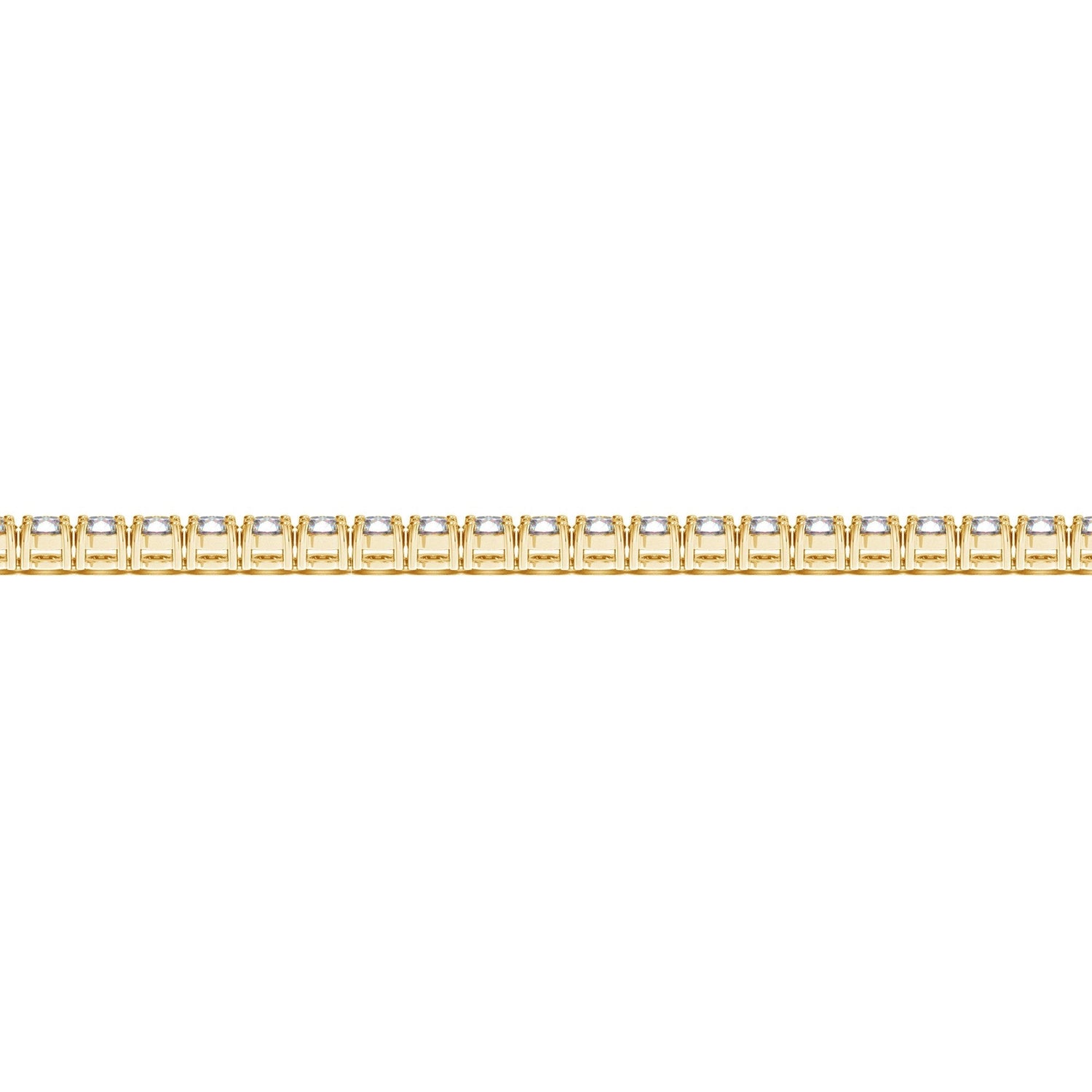 Lab Grown Round Diamond Tennis Bracelet in 14k Yellow Gold (4 cctw F/G VS2/SI1) by Bids.com