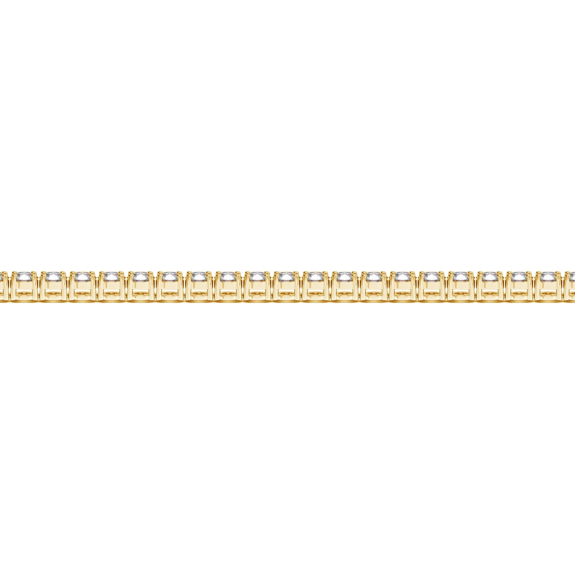 Lab Grown Round Diamond Tennis Bracelet in 14k Yellow Gold (4 cctw F/G VS2/SI1) by Bids.com
