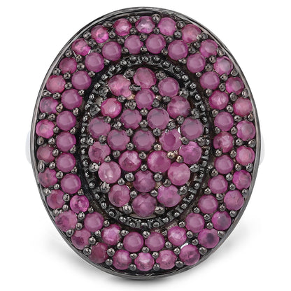 3.11 Carat Genuine Ruby .925 Sterling Silver Ring by Bids.com
