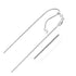 10k White Gold Adjustable Wheat Chain 1.0mm  DestGlow