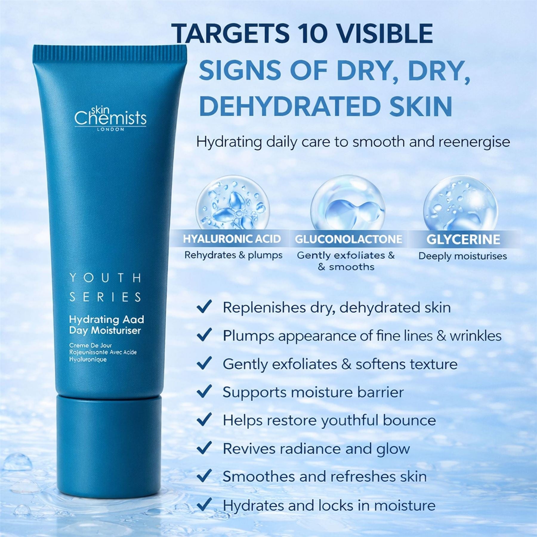 Hyaluronic Acid Day Moisturiser 50ml by skinChemists US