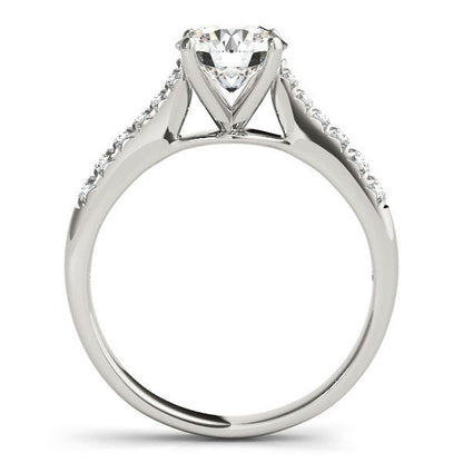 14k White Gold Round Cut Diamond Engagement Ring (1 5/8 cttw) by Bids.com