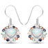 4.73 Carat Genuine Multi Stone .925 Sterling Silver Earrings  DestGlow