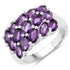 2.70 Carat Genuine Amethyst .925 Sterling Silver Ring  DestGlow
