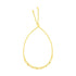 14K Yellow Gold Adjustable Bracelet with Paperclip Chain  DestGlow