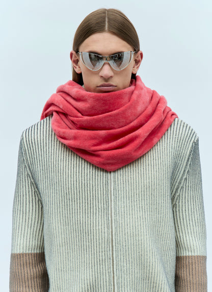 Acne Studios Men Narrow Tie-Dye Wool Scarf by Luosophy