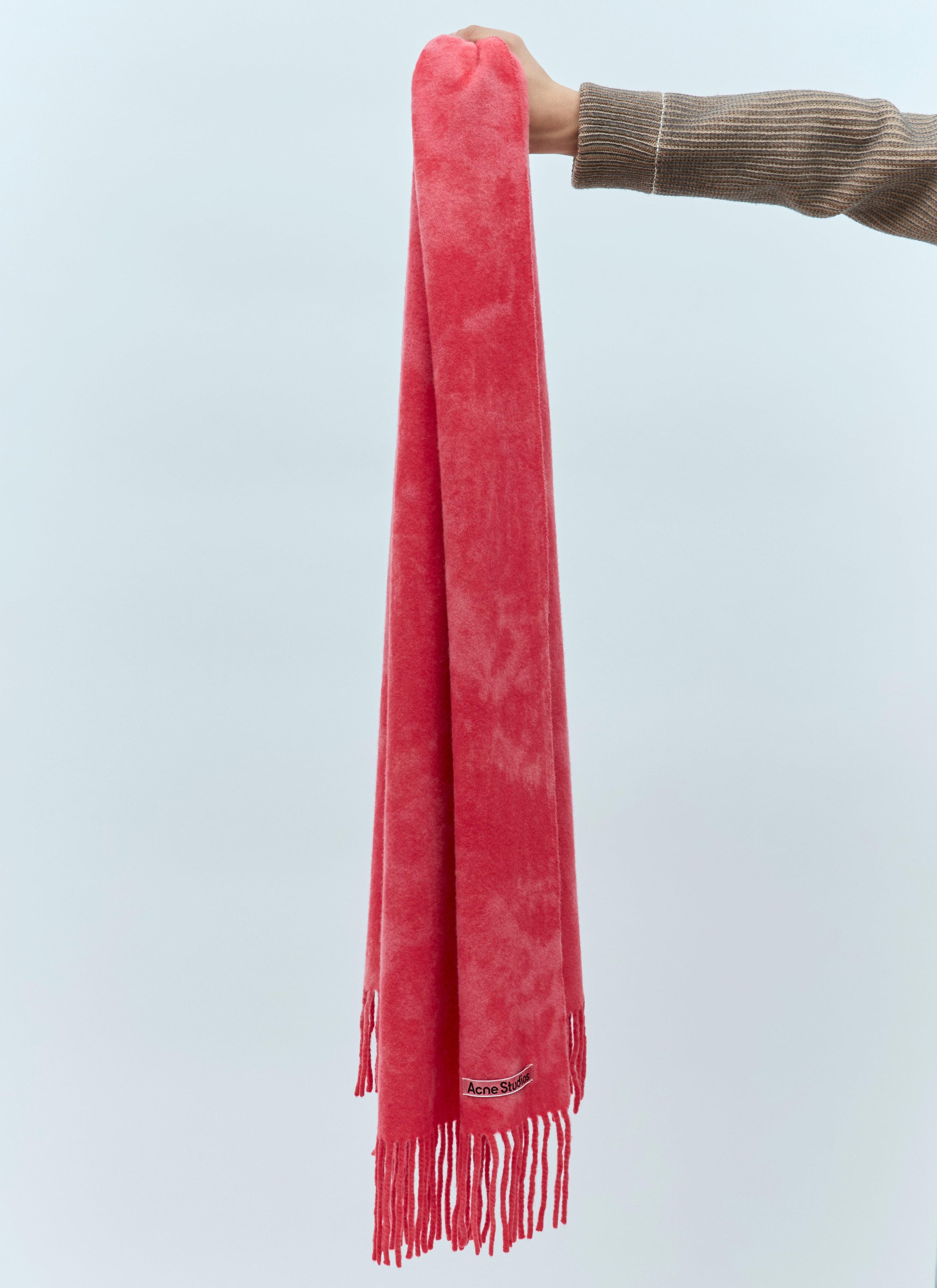 Acne Studios Men Narrow Tie-Dye Wool Scarf by Luosophy