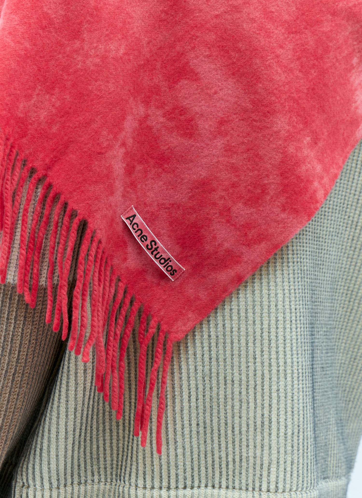 Acne Studios Men Narrow Tie-Dye Wool Scarf by Luosophy