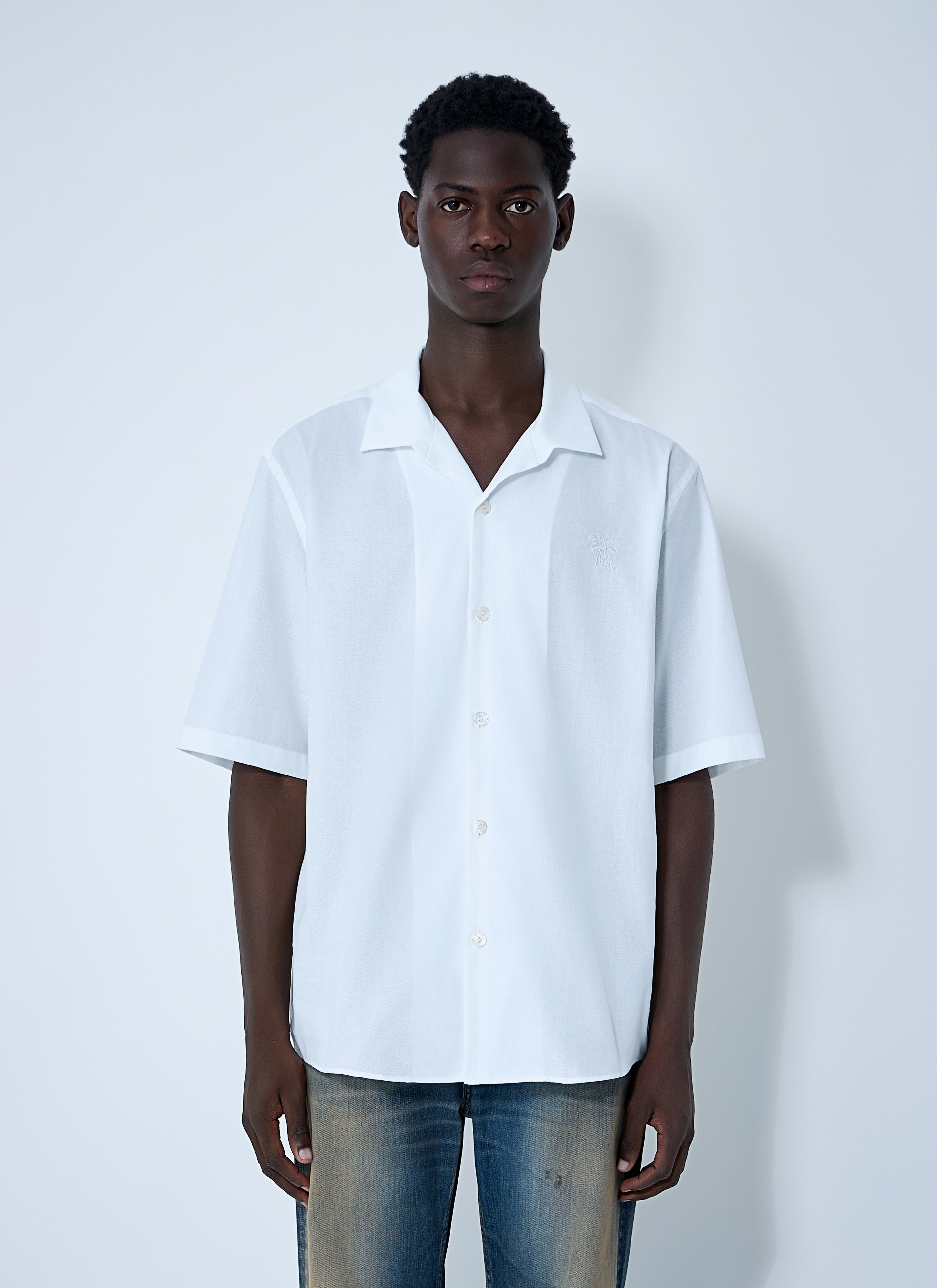 Acne Studios Men Logo Embroidery Shirt 