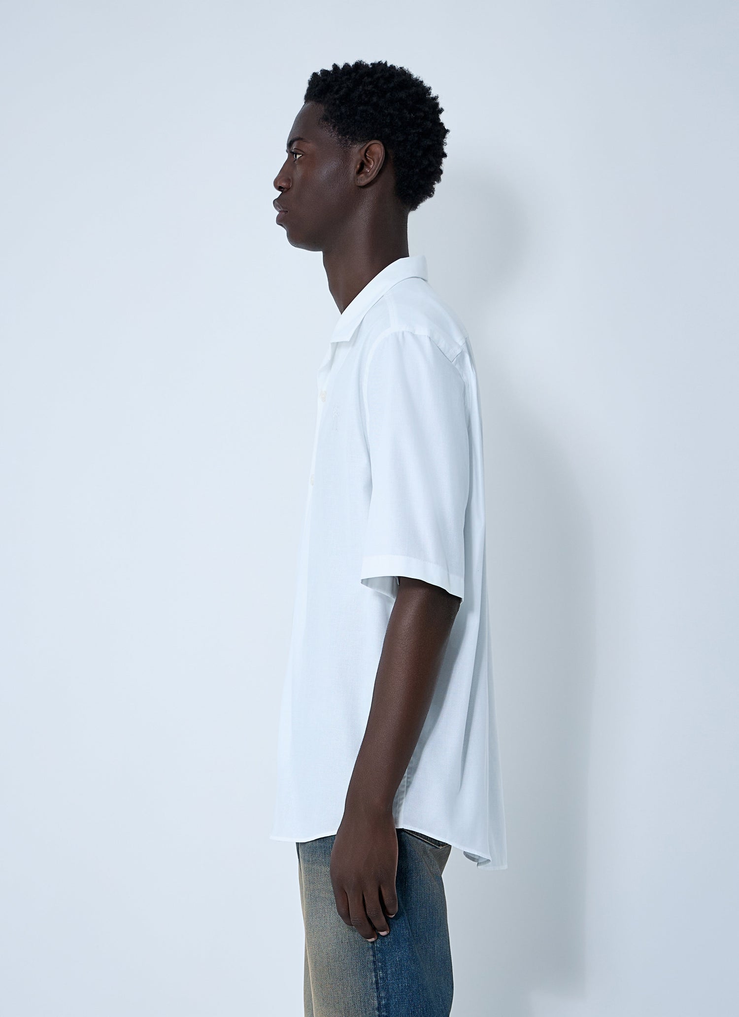 Acne Studios Men Logo Embroidery Shirt by Luosophy