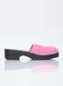 Acne Studios Women Hairy Wood Clogs by Luosophy
