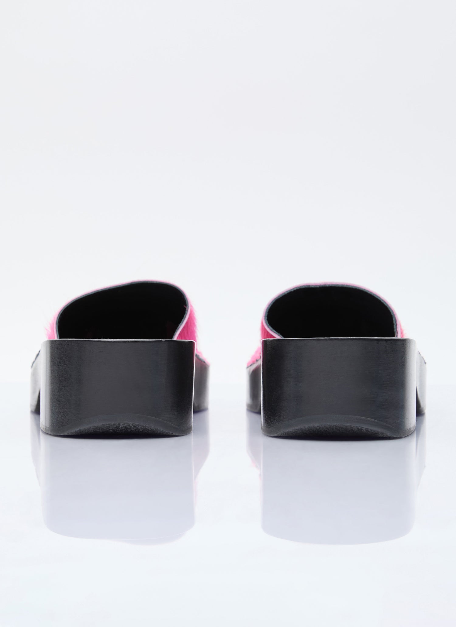 Acne Studios Women Hairy Wood Clogs by Luosophy
