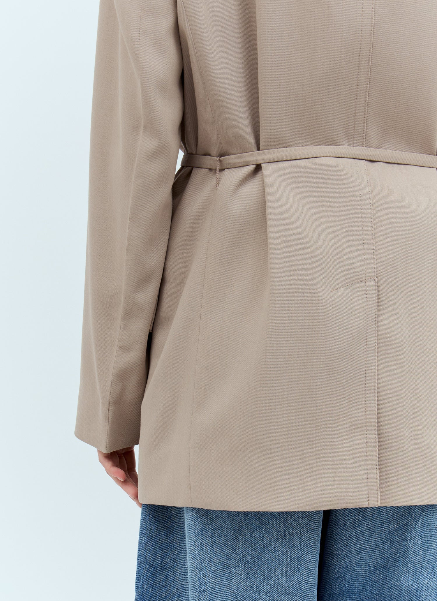 Acne Studios Women Peak Lapels Belted Blazer by Luosophy