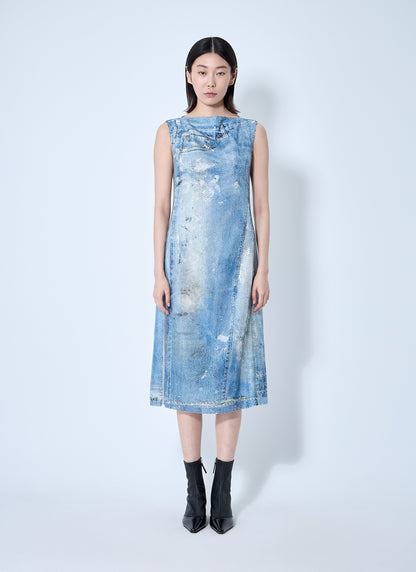 Acne Studios Women Printed Sequin Midi Dress by Luosophy
