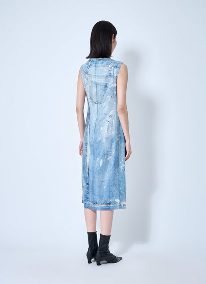 Acne Studios Women Printed Sequin Midi Dress by Luosophy