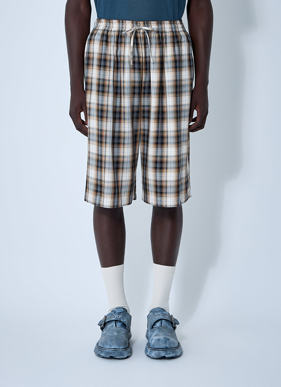 Acne Studios Women Check Shorts by Luosophy