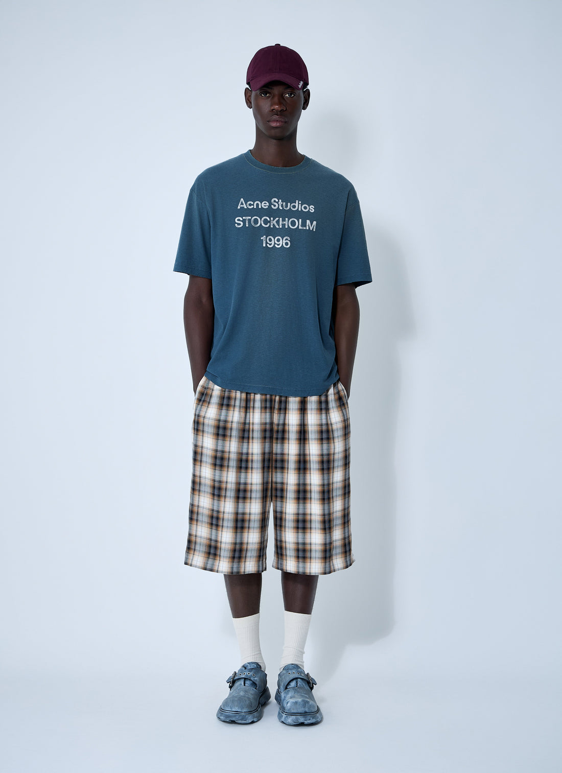 Acne Studios Women Check Shorts by Luosophy