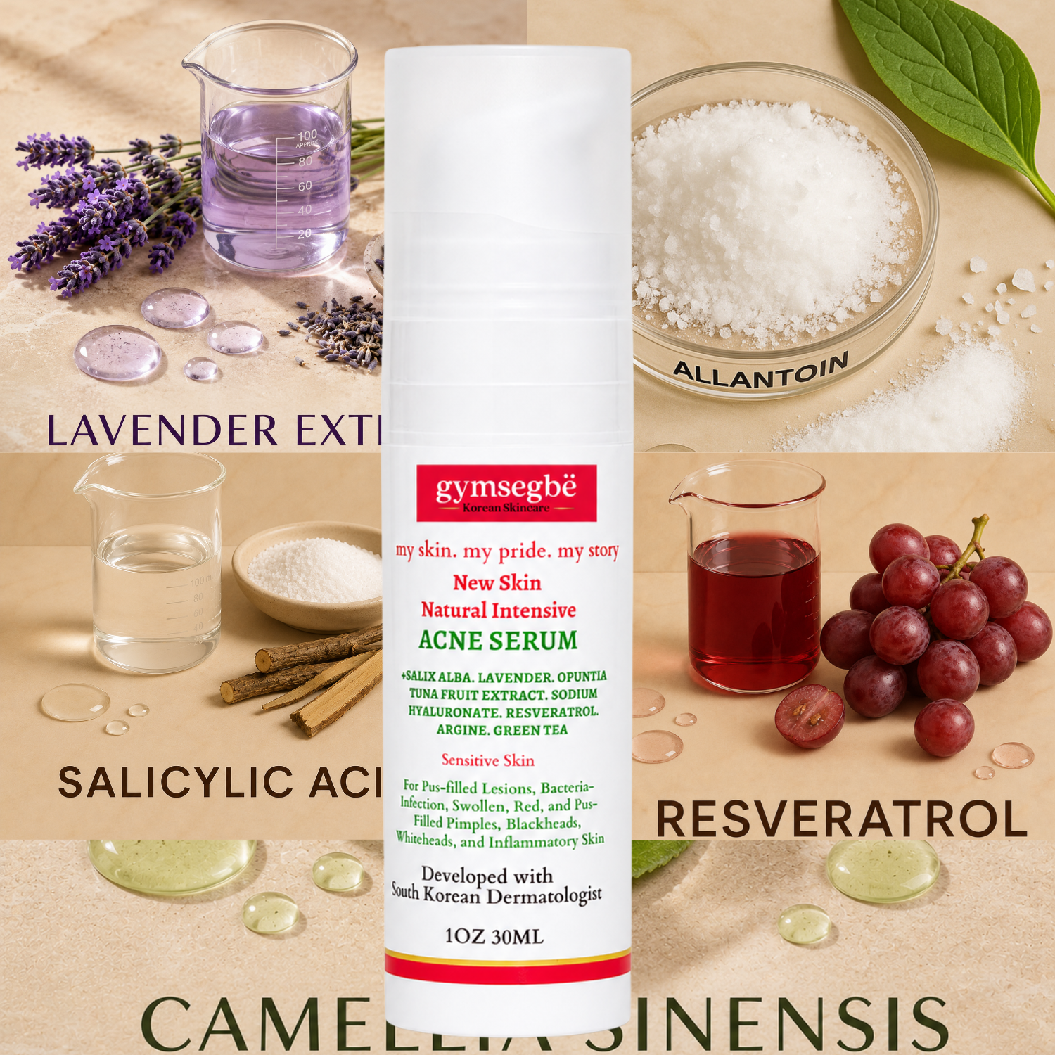 New Skin Natural Intensive Acne Serum by gymsegbë