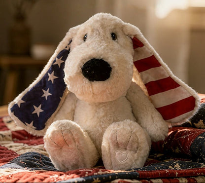 The Star Spangled Xander — Scout | Limited Edition Patriotic Weighted Plush Dog by Lavender Life Company