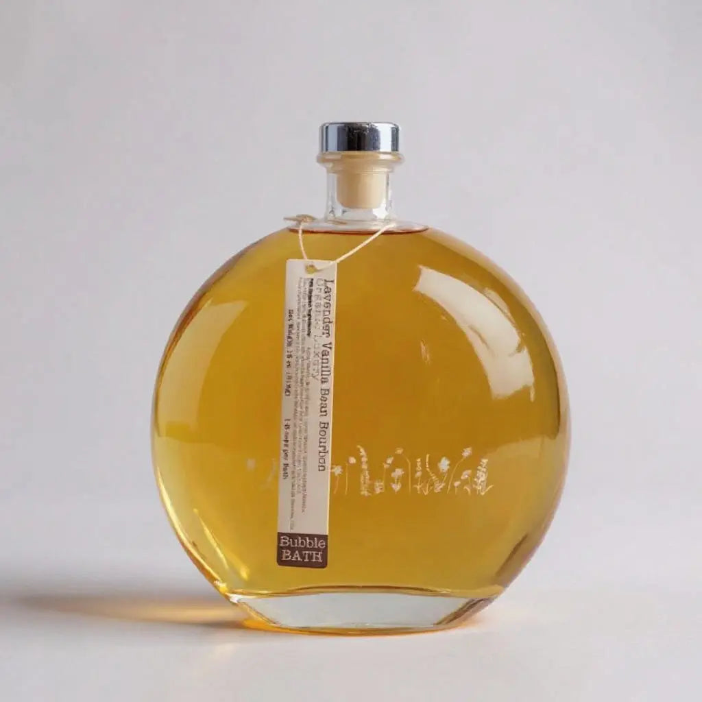 Lavender - Vanilla - Bourbon Bubble Bath + Luffa Sponge - 18 oz by Lavender Life Company