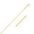 14k Yellow Gold Diamond-Cut Bead Chain 1.2mm by Bids.com