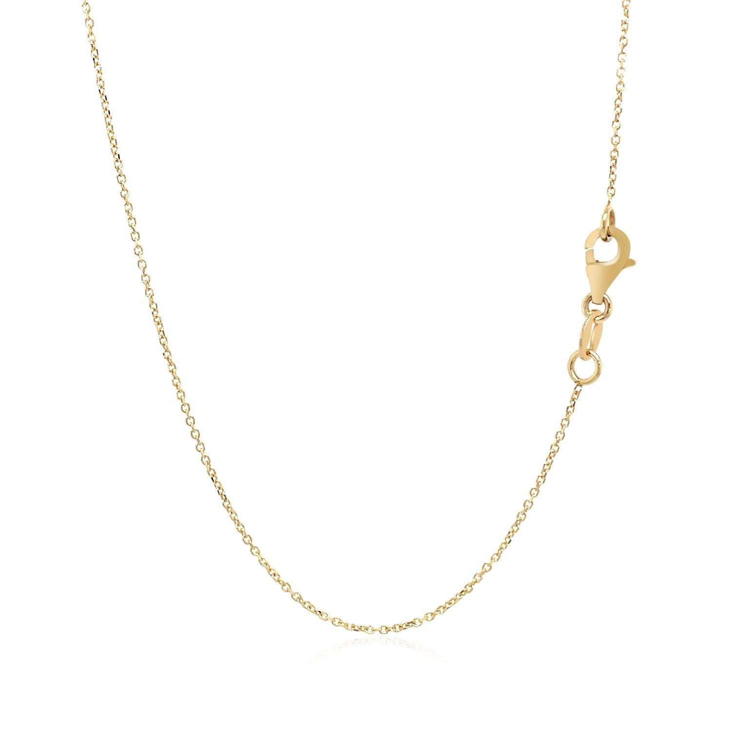 14k Yellow Gold Necklace with Interlocking Petite Rectangles by Bids.com