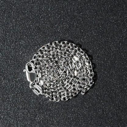 14k White Gold Diamond Cut Cable Link Chain 1.8mm by Bids.com