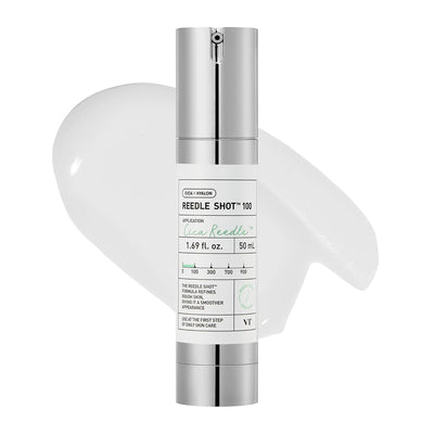 CICA Reedle Shot 100, Spicule Microneedling Serum for Pore Care & Exfoliation, Exosome, Centella Asiatica for Glass Skin, Skin Texture, Korean Liquid Skin Booster (1.69 Fl Oz / 50Ml) by Korean Skin Care