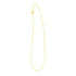 14K Yellow Gold Necklace with Dangling Hearts  DestGlow