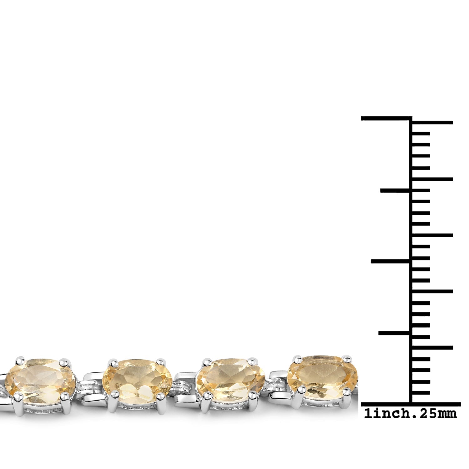 9.03 Carat Genuine Citrine .925 Sterling Silver Bracelet by Bids.com