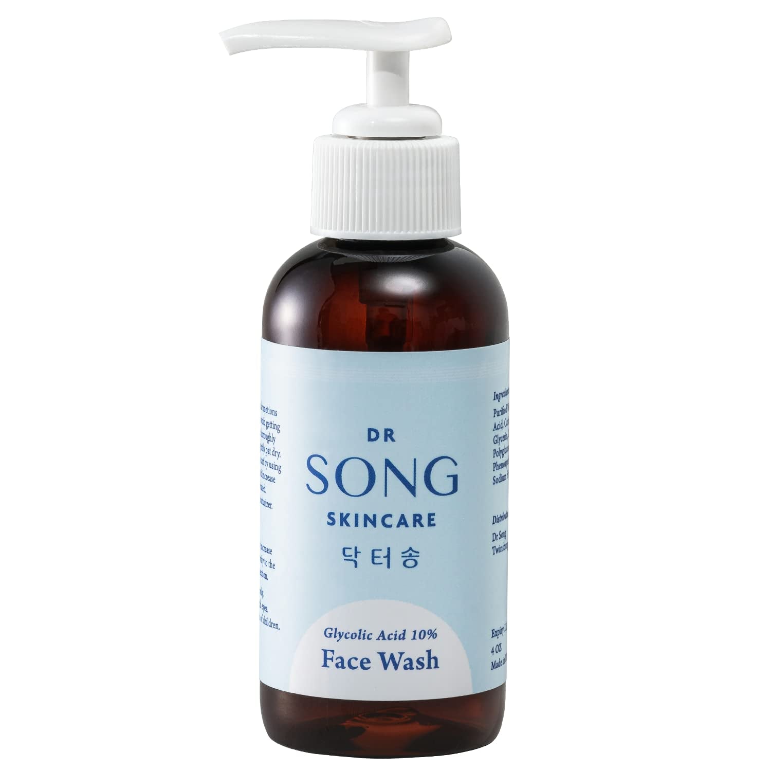 Korean Skin Care - Glycolic Acid Face Wash - Exfoliating Face Wash with 10% Glycolic Acid, AHA for anti Aging, Acne and Wrinkles Korean Beauty by Korean Skin Care
