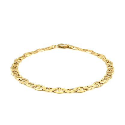 5.5mm 10k Yellow Gold Mariner Link Bracelet by Bids.com