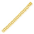 14k Yellow Gold Solid Double Link Charm Bracelet 10.0mm by Bids.com