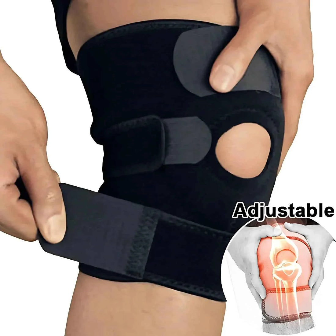 KneeFlex™ Adjustable Knee Support Brace – Stabilizer &amp; Comfort Fit