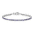 4.34 Carat Genuine Tanzanite .925 Sterling Silver Bracelet  DestGlow