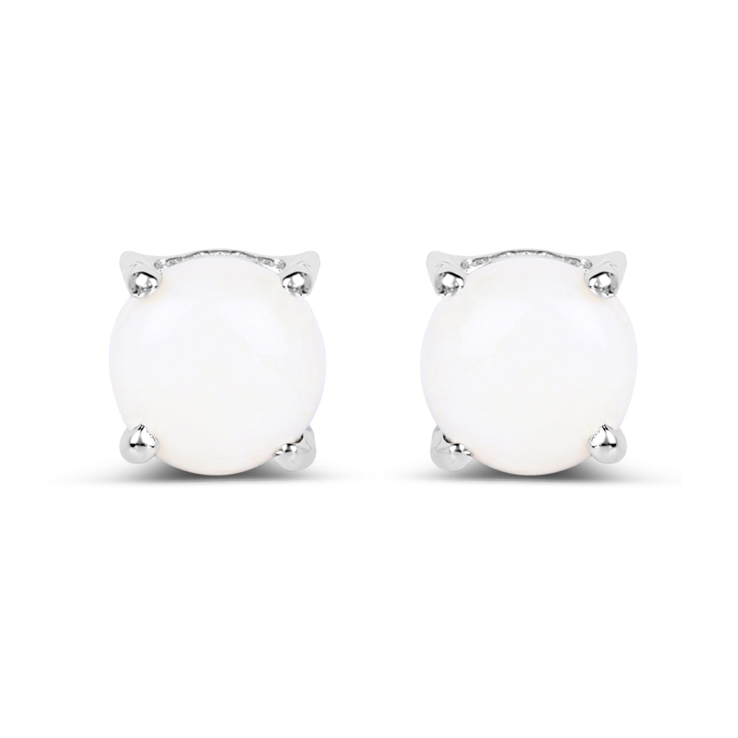 1.18 Carat Genuine Opal .925 Sterling Silver Earrings  DestGlow