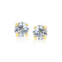 14k Yellow Gold 8.0mm Round CZ Stud Earrings by Bids.com