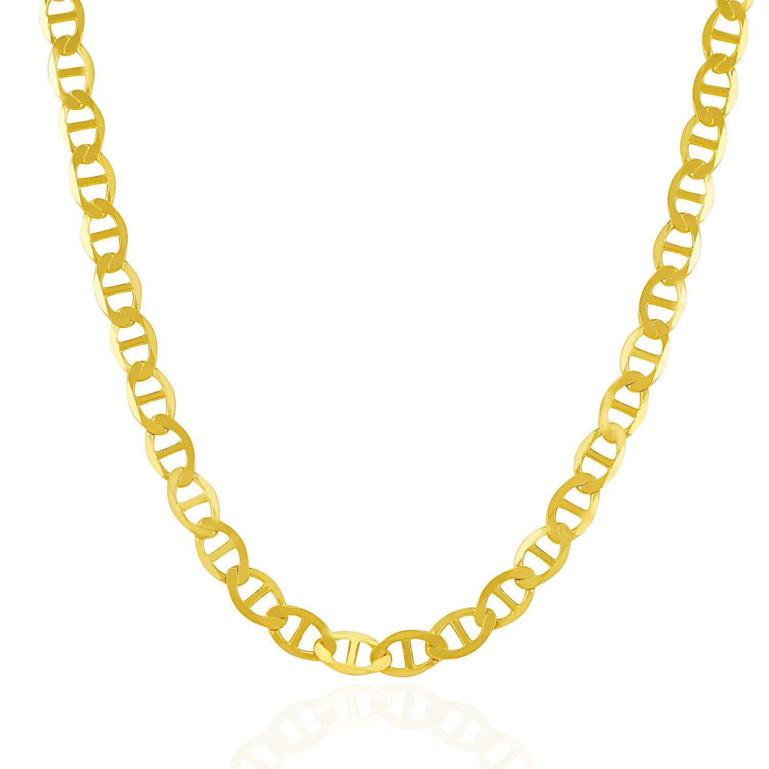 6.3mm 14k Yellow Gold Mariner Link Chain by Bids.com
