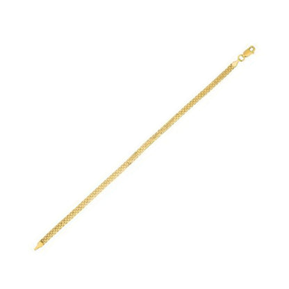 14k Yellow Gold Bismark Chain (3.50 mm)  DestGlow