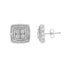 10K Yellow, White, and Rose Gold Plated Sterling Silver Diamond Accent Earrings (I-J Clarity, I3 Color) by Bids.com