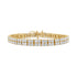 14K Yellow Gold 10.0 Cttw Diamond 2 Row Tennis Bracelet (L-M Color, I2-I3 Clarity) - Size 7.25 Inches  DestGlow