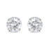14K White Gold 1.00 Cttw Round Brilliant-Cut Near Colorless Diamond Classic 4-Prong Stud Earrings (H-I Color, I1-I2 Clarity) by Bids.com
