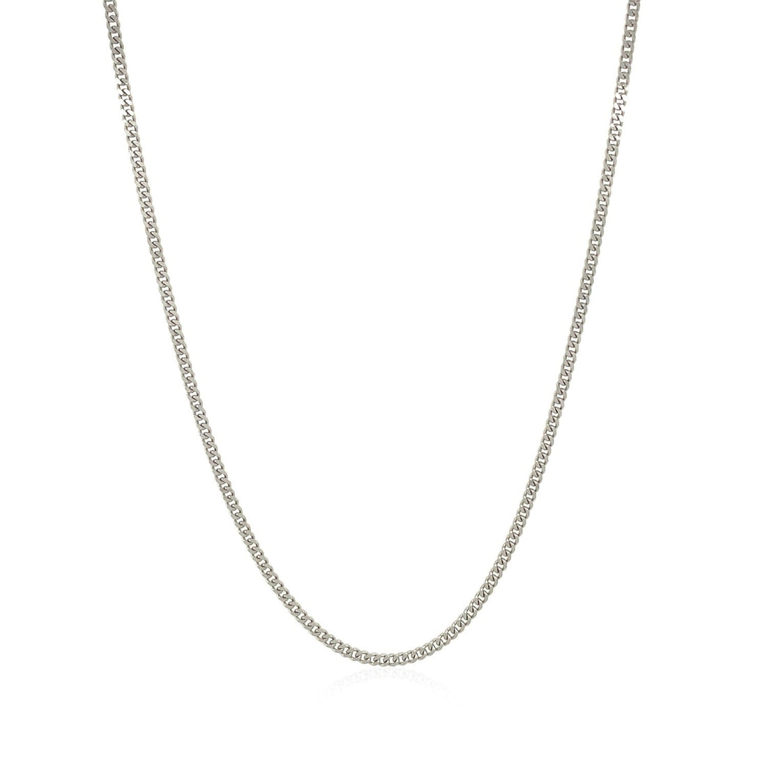 10k White Gold Gourmette Chain 1.5mm by Bids.com